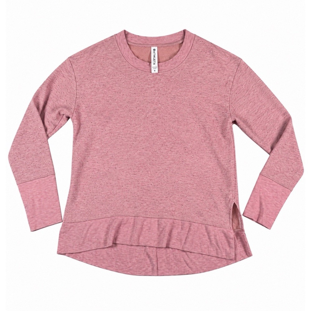 Athleta Balance Pullover Sweatshirt Women's Sz Medium Victorian Berry Multi Nep
